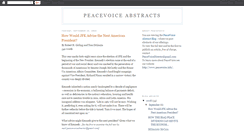 Desktop Screenshot of abstracts.peacevoice.info